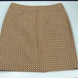 Banana Republic Tan Patterned Pencil Skirt